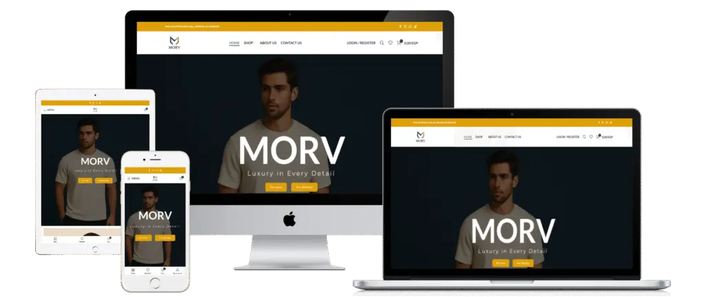 Moudify -تصميم مواقع الكترونية 7 morv website logo